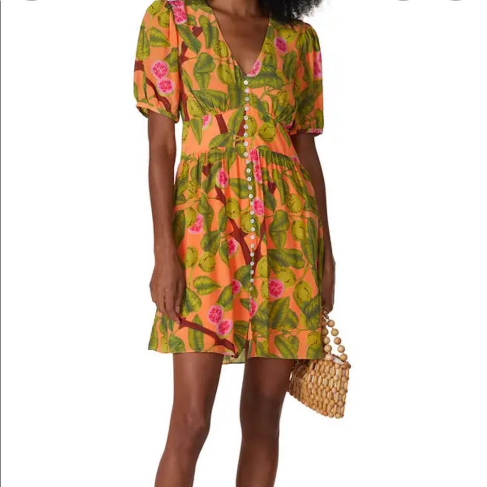 FARM Rio guava mini dress (small)